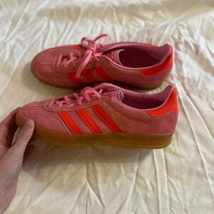 Adidas indoor gazelle beam pink/solar red/gum